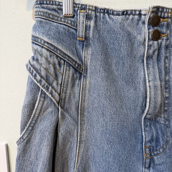 Retrofete Miriam Pant Jeans Size 29 High Rise Balloon Leg Cotton - Picture 10 of 15